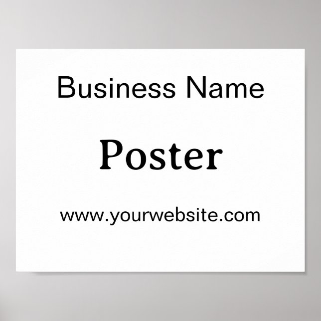 Simple Brand Promotion Standard Semi-Gloss Poster (Front)