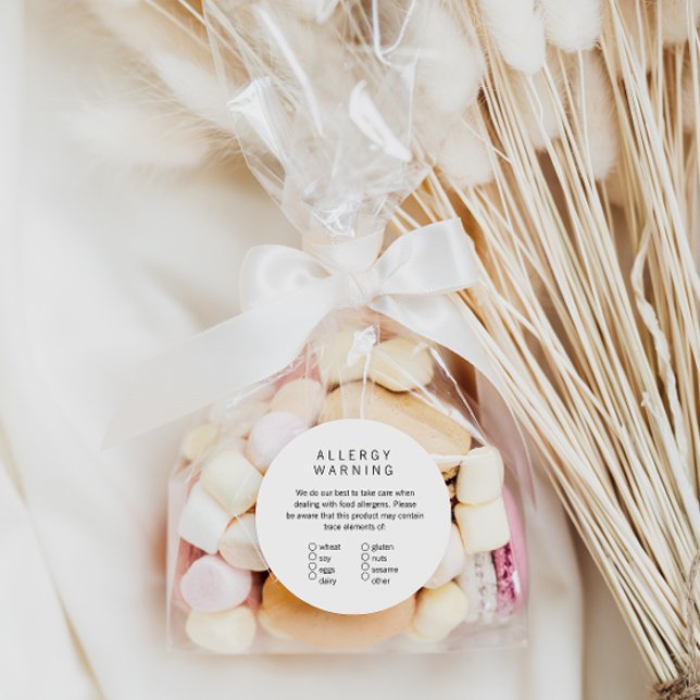 Simple Brand Ready Bakery Allergen Label (Creator Uploaded)