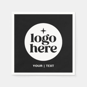 Simple Branded Custom Text Logo Napkin