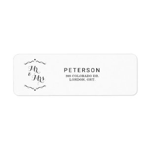 Simple Bride and Groom White