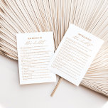 Simple Bridesmaid Duties Checklist Bridesmaid Info Invitation<br><div class="desc">This handy and stylish info card is designed to help bridesmaids stay organised and informed about their important responsibilities. Crafted with a clean and minimalist design, this info card features a simple yet elegant layout. The checklist format allows bridesmaids to easily reference and track their duties leading up to the...</div>