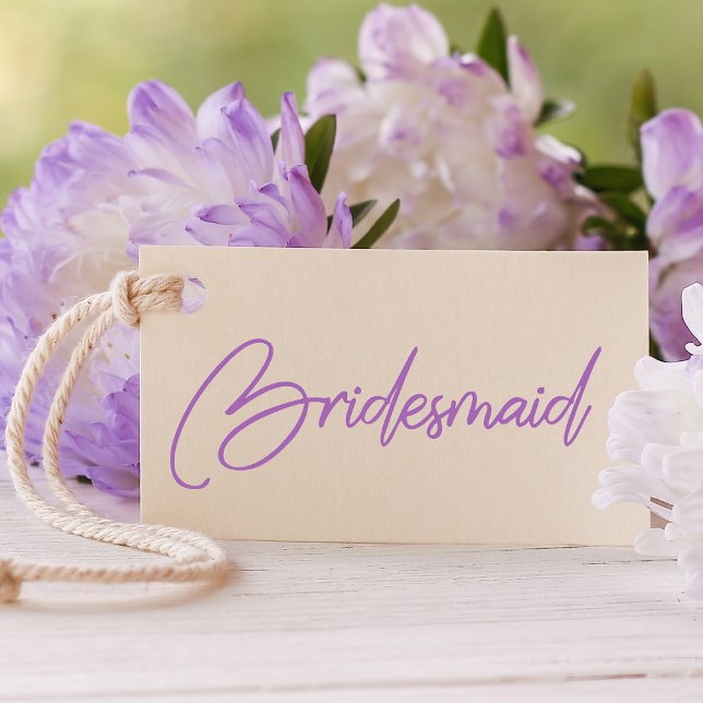 Simple Bridesmaid Typography Rubber Stamp (Creator Uploaded)
