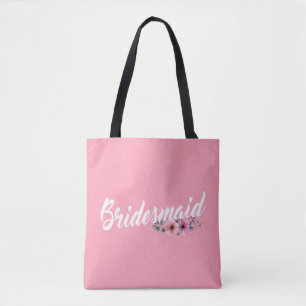 Simple Bridesmaid Wedding Calligraphy   Tote Bag