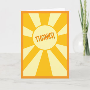 Simple Bright Cheery Thank You Holiday Card