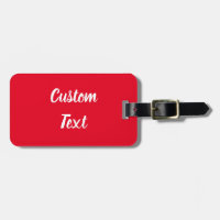 Simple Bright Red and White Script Text Template