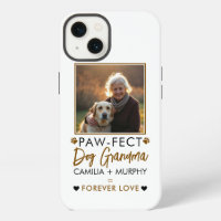 Simple Brown & Black Text Dog Grandma Photo