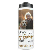 Simple Brown & Black Text Dog Grandma Photo
