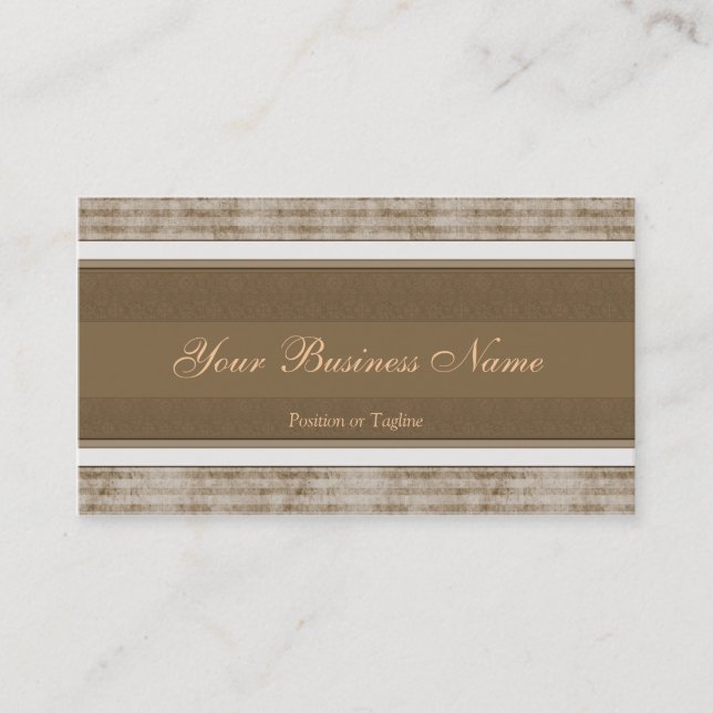 Simple Brown Business Card (Front)