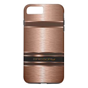 Simple Brown Copper Tones Metallic Look Case-Mate iPhone Case