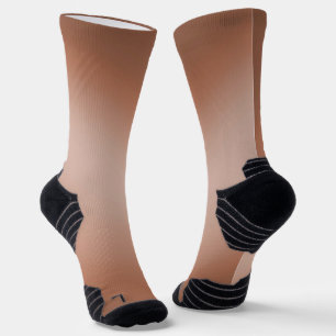 Simple  brown Moonlight Ombre Socks