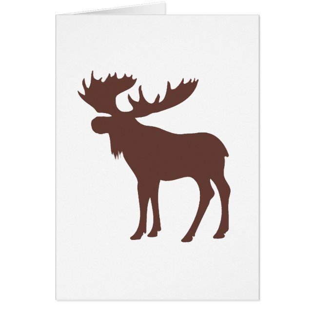 Simple brown moose symbol (Front)