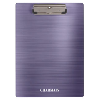 Simple Brush Metal Midnight Clipboard