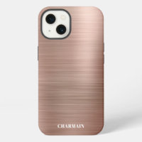 Simple Brush Metal Rose Gold
