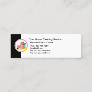 Simple Budget Friendly Cleaning Business Cards
