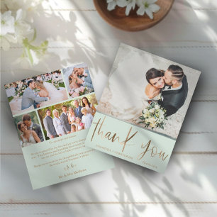 Simple Budget Green Wedding Thank You