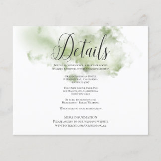 Simple BUDGET INFORMATION CARD. Flyer