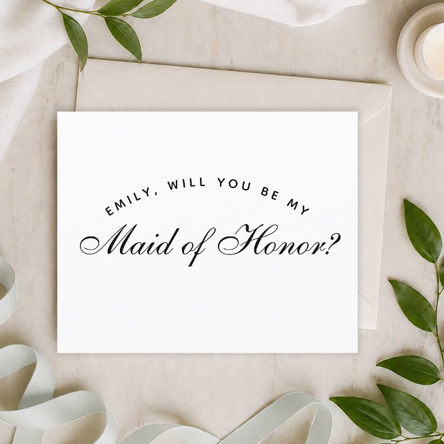 Simple Budget Maid Of Honour Proposal (Creator Uploaded)