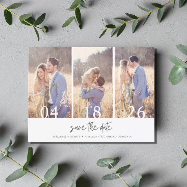 Simple Budget Photo Wedding Save the Date Announcement Postcard (Creator Uploaded)