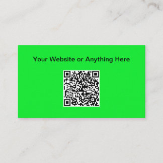 Simple Budget Small Quantity QR Code Business Card