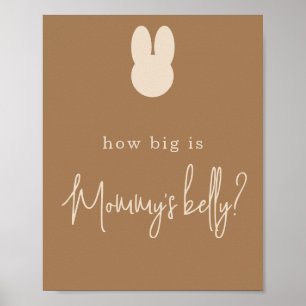Simple Bunny How big is Mummy's belly  Poster