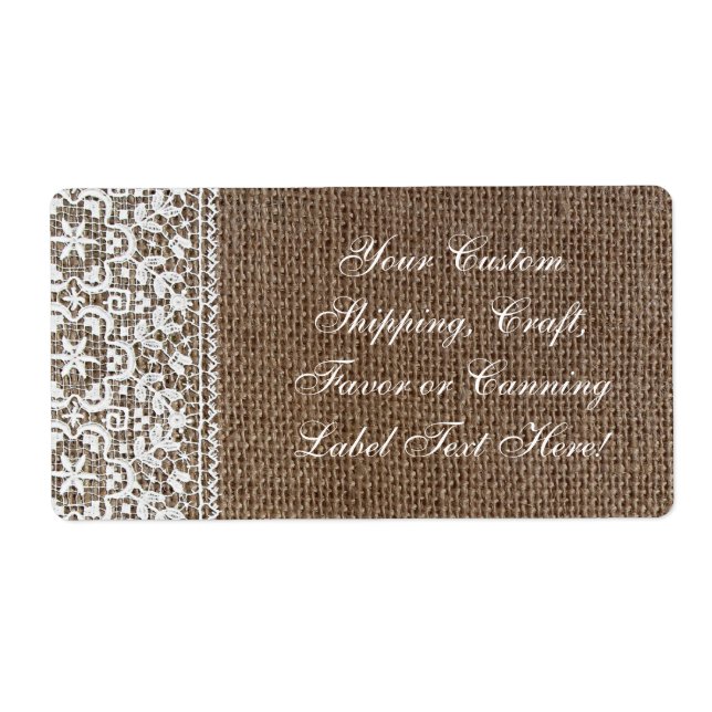 Simple Burlap and Lace (Front)