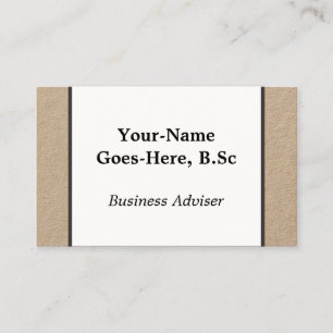 Simple Business Adviser Business Card