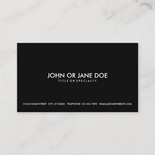 simple business card (Front)