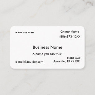 Simple Business Card