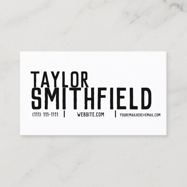simple business card (Front)