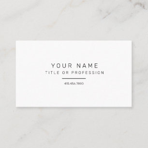 Simple Business Card