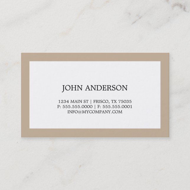Simple Business Card (Front)