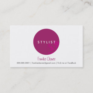 SIMPLE BUSINESS CARD :: bold spot cerise
