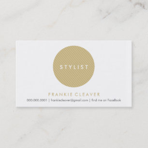 SIMPLE BUSINESS CARD :: bold spot gold