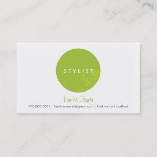 SIMPLE BUSINESS CARD :: bold spot lime