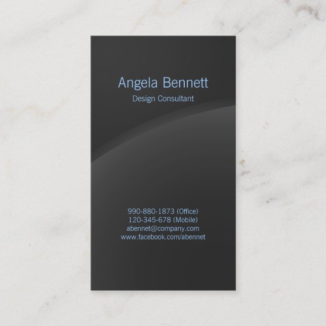 Simple Business Card Dark Horizon (Front)