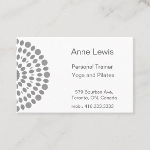 Simple Business Card for Pilates or Yoga teacher