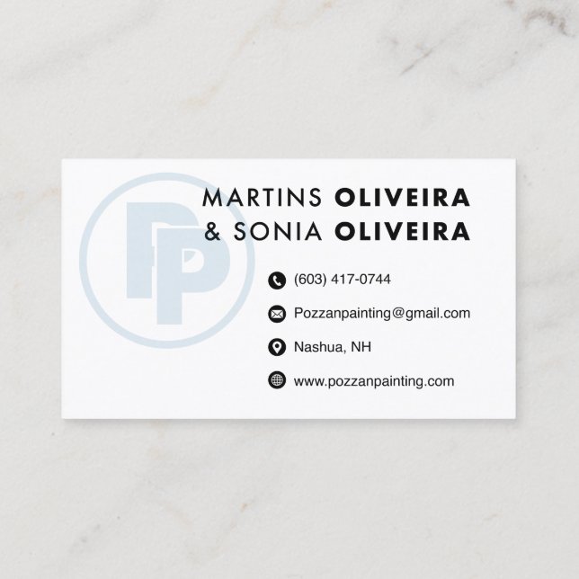 Simple Business Card - Modern Minimalist Elegance (Back)