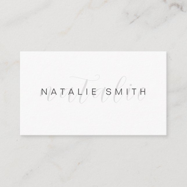 Simple Business Card Template (Front)