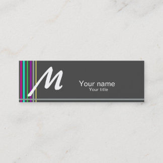 Simple business card with a touch of colour