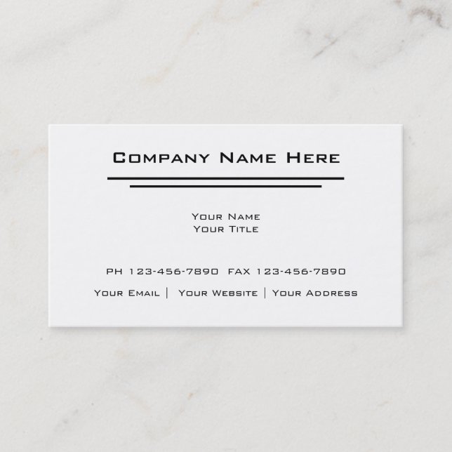Simple Business Cards (Front)