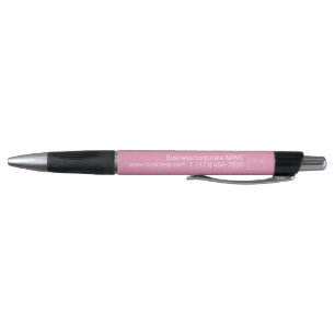 Simple Business Corporate Logo Branding Pen, Pink