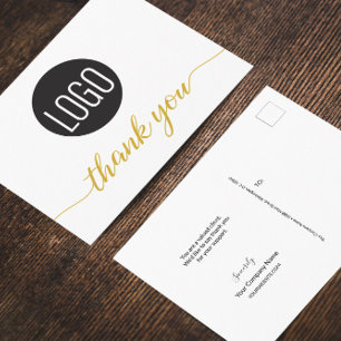 Simple Business Customer Appreciation Thank you Postcard