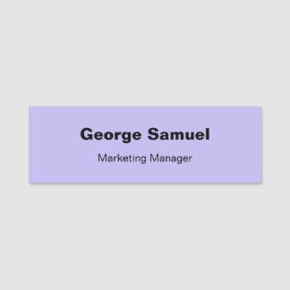 Simple Business Employee Classic Name Tag
