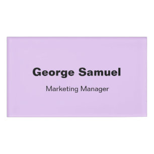 Simple Business Employee Name Tag