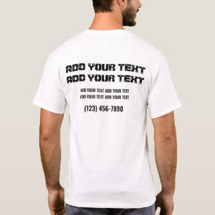 Simple Business Information T-Shirt