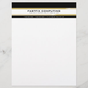 SIMPLE BUSINESS LETTERHEAD :: hi-tech zing 3
