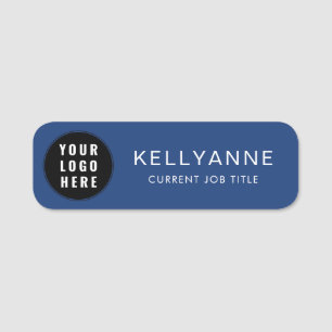 Simple Business Logo and Employees Custom Staff Name Tag