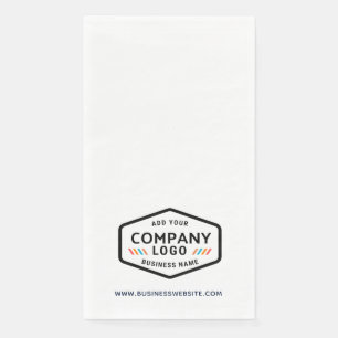 Simple Business Logo and Website Corporate Custom Napkin