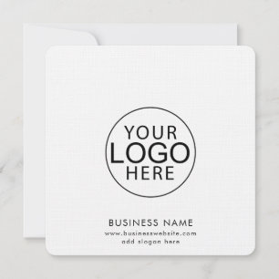 Simple Business Logo and Website Custom Card