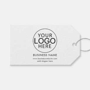 Simple Business Logo and Website Custom Gift Tags